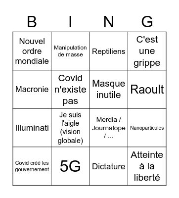 HoldUp Bingo Card