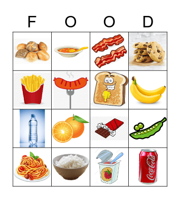 FOOD Bingo Card