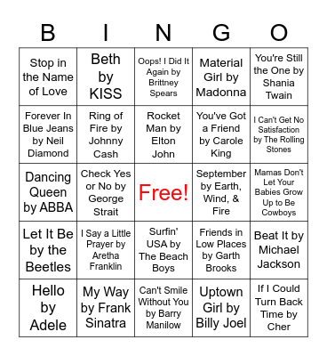 CTS Shazingo Game 1 Bingo Card