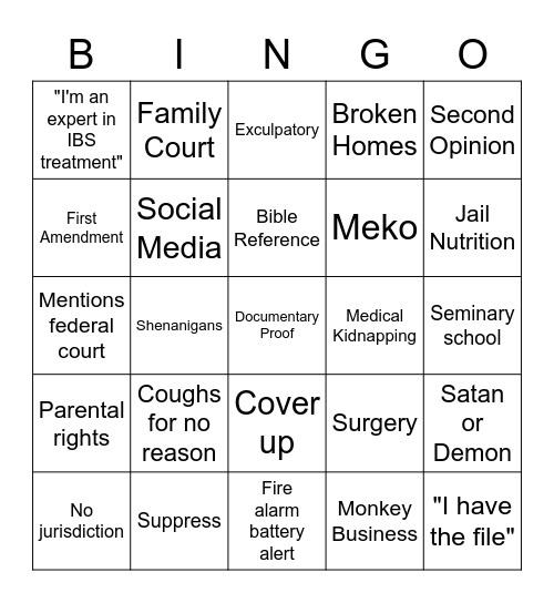 Shara/Arlena Derp Bingo Card