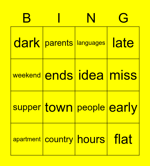 A Review Bingo p.24 Bingo Card