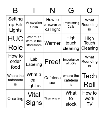 RTU TECH Teaching Bingo Card