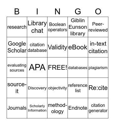 Buzzword Bingo Card