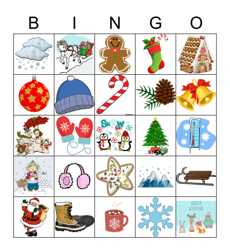 Winter Bingo Card