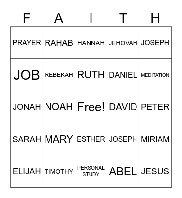STRENGTHEN YOUR Bingo Card
