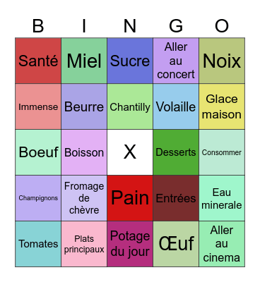IIDG Français Bingo Card