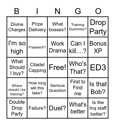XXXLibXXX Bingo Card