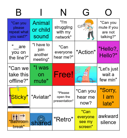 Retro Bingo Card