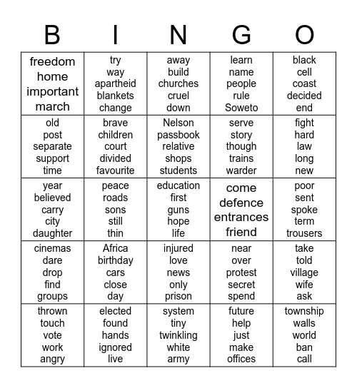 "I AM A READERLYMPIAN!" Bingo Card