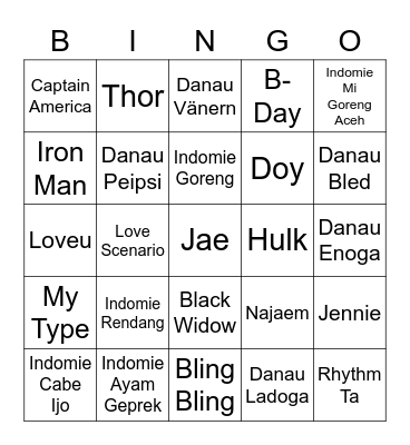 najaem. - Spring Bingo Card