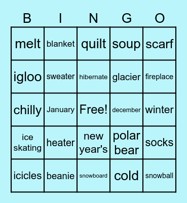 Winter BINGO Card