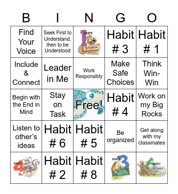 LGE Leader in Me BINGO! Bingo Card