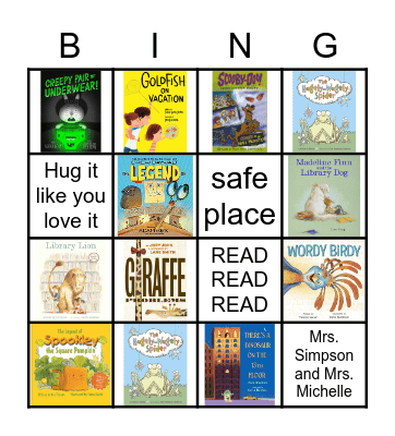 Library Review Bingo Card