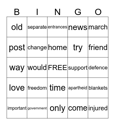 "I AM A READERLYMPIAN!" Bingo Card