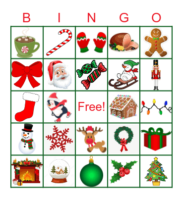 Holiday Bingo Card