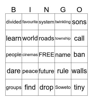 "I AM A READERLYMPIAN!" Bingo Card