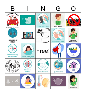 COVID Safety Bingo Card