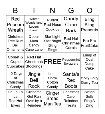 Christmas Bingo Card