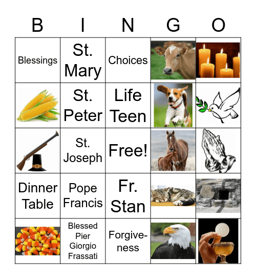 LifeTeen   Thanksgiving   Edge Bingo Card