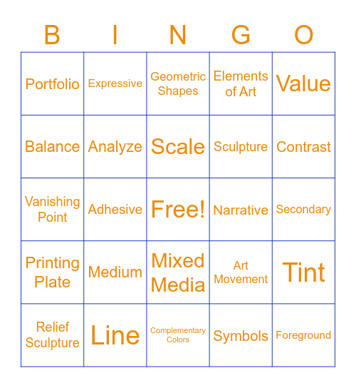 CS+S Bingo Card
