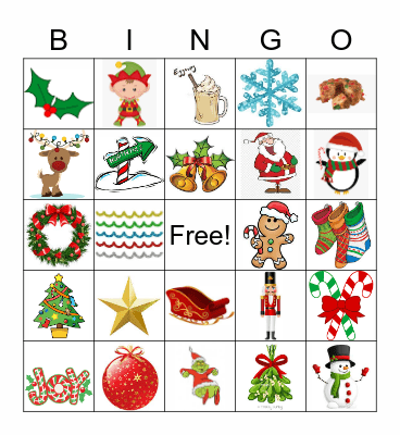Holiday Bingo Card
