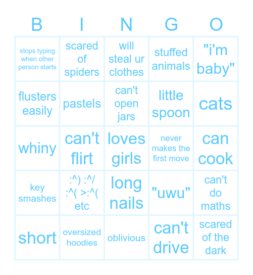 bottom bingo Card