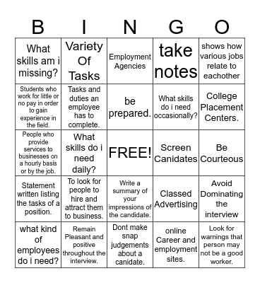 5.1 Card 3 Bingo Card