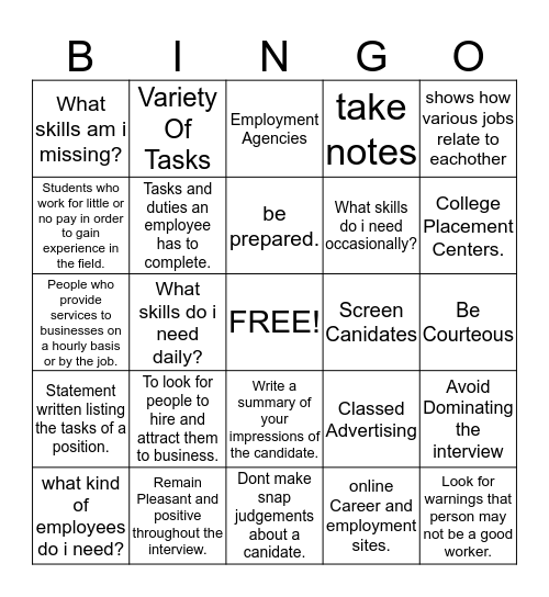 5.1 Card 3 Bingo Card