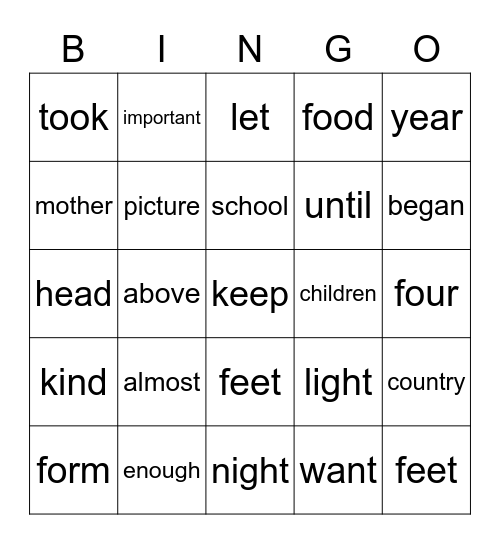 LEVEL 5 Bingo Card