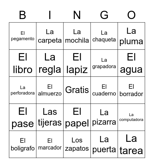 Los objetos de la clase Bingo Card