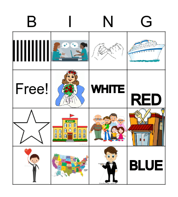 U.S. Flag Bingo Card