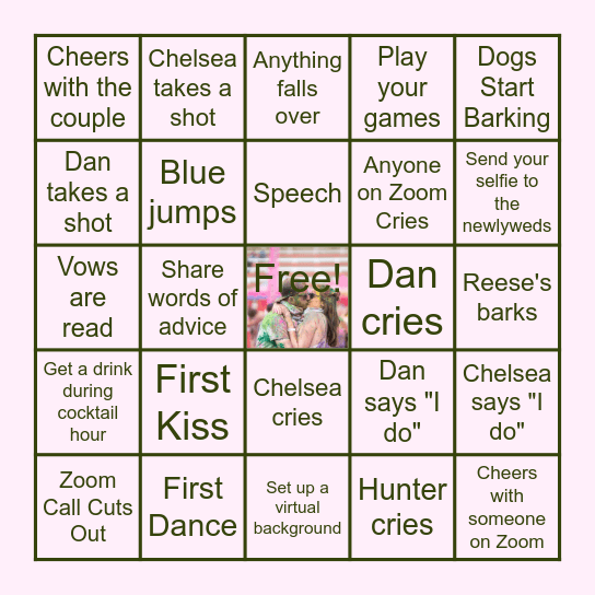 Wedding Bingo! Bingo Card