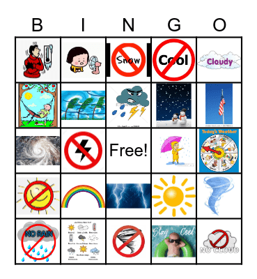 Weather - El Tiempo Bingo Card