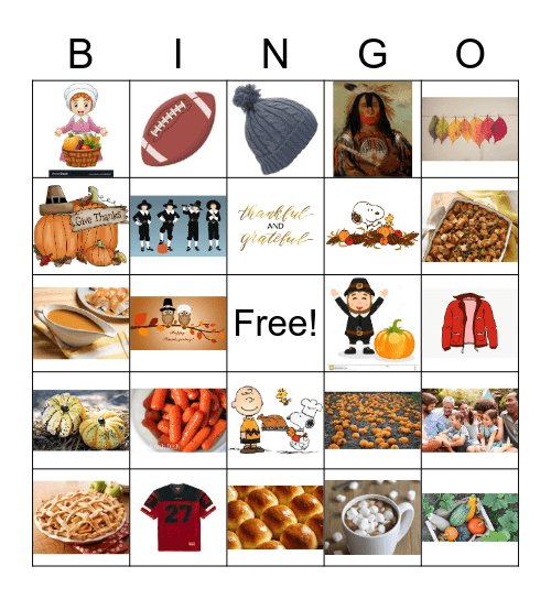 Best Buddies Thanksgiving Bingo Card