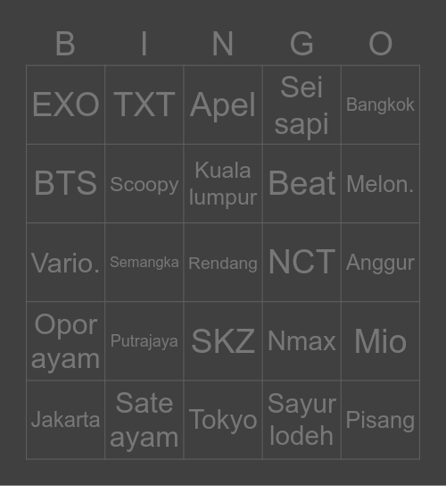 Do. Bingo Card