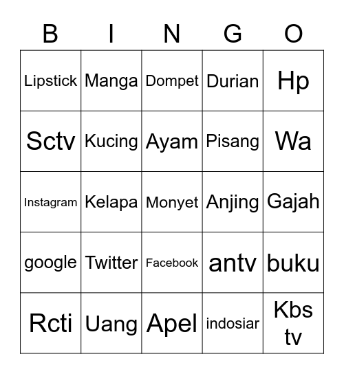 Bitha <3 Bingo Card