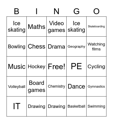 Ask: "What do you think of___________?" Bingo Card