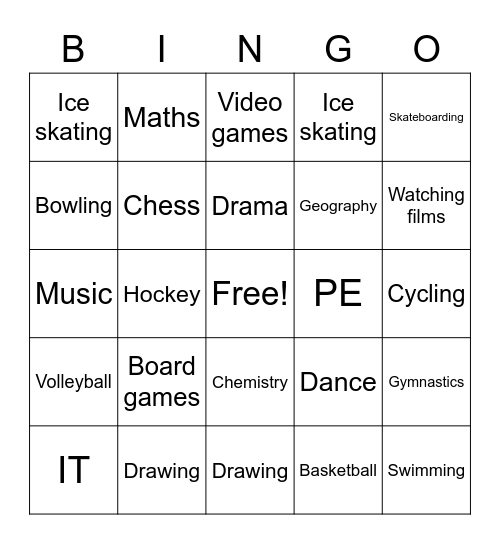 Ask: "What do you think of___________?" Bingo Card