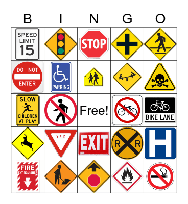 Sign Bingo Card