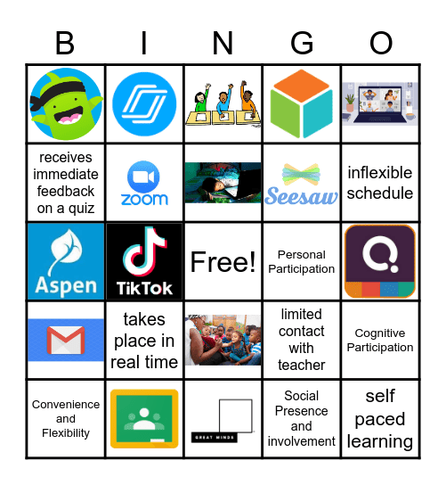 Asynchronous vs Synchronous Bingo Card