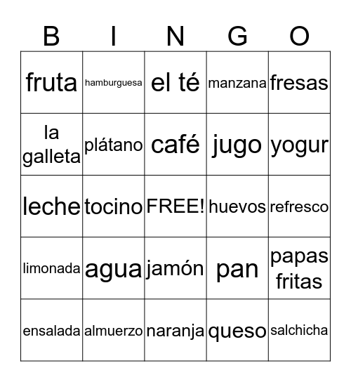 lista 11 Bingo Card