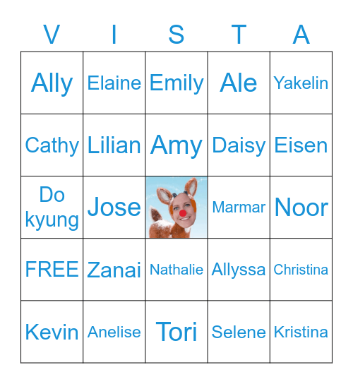 VISTA Bingo! Bingo Card