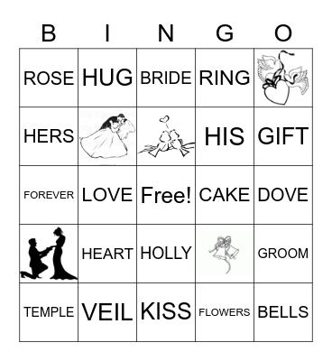 H and T  Bingo Card