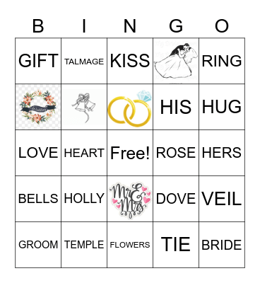 T and H Bingo Card