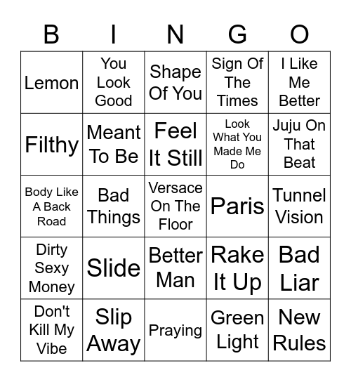 Best of 2017 Bingo Card