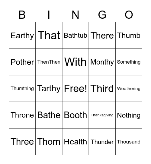 Bingo of Roczan Bingo Card
