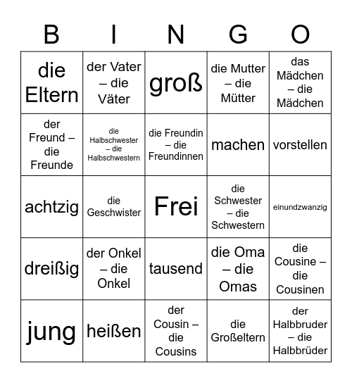 Bingo M2 Kap.2 Bingo Card