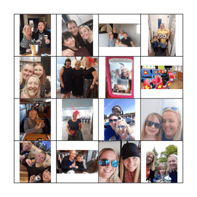 Gel's Birthday Bash Bingo Card