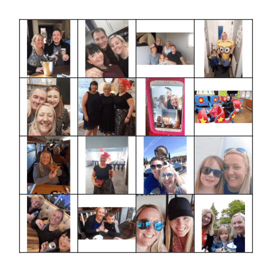 Gel's Birthday Bash Bingo Card