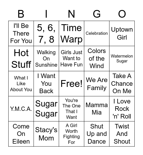 GADOL Bingo Card
